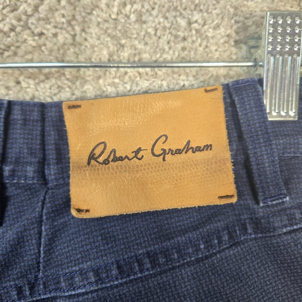 Robert Graham 5 Pocket Kipling Tailored Mens 31x30 Blue Chino Pants